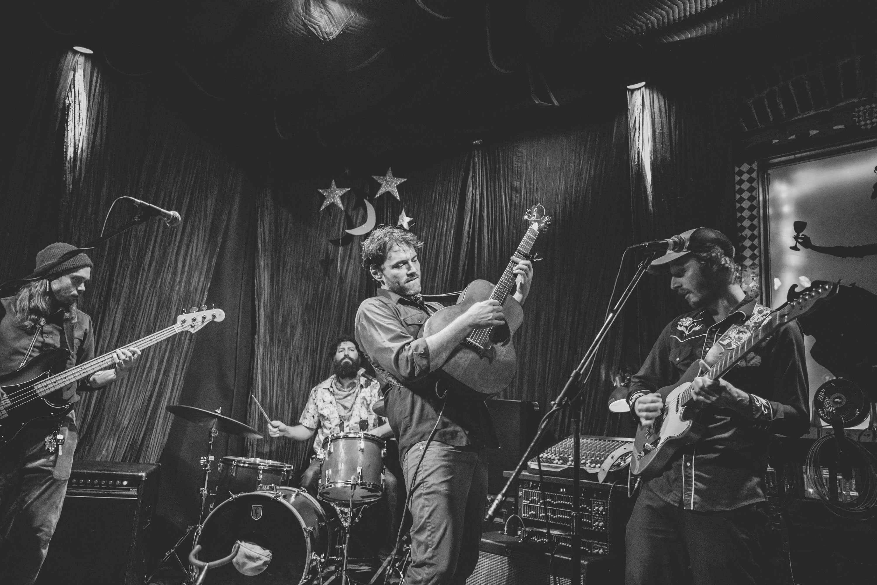 image of band on stage