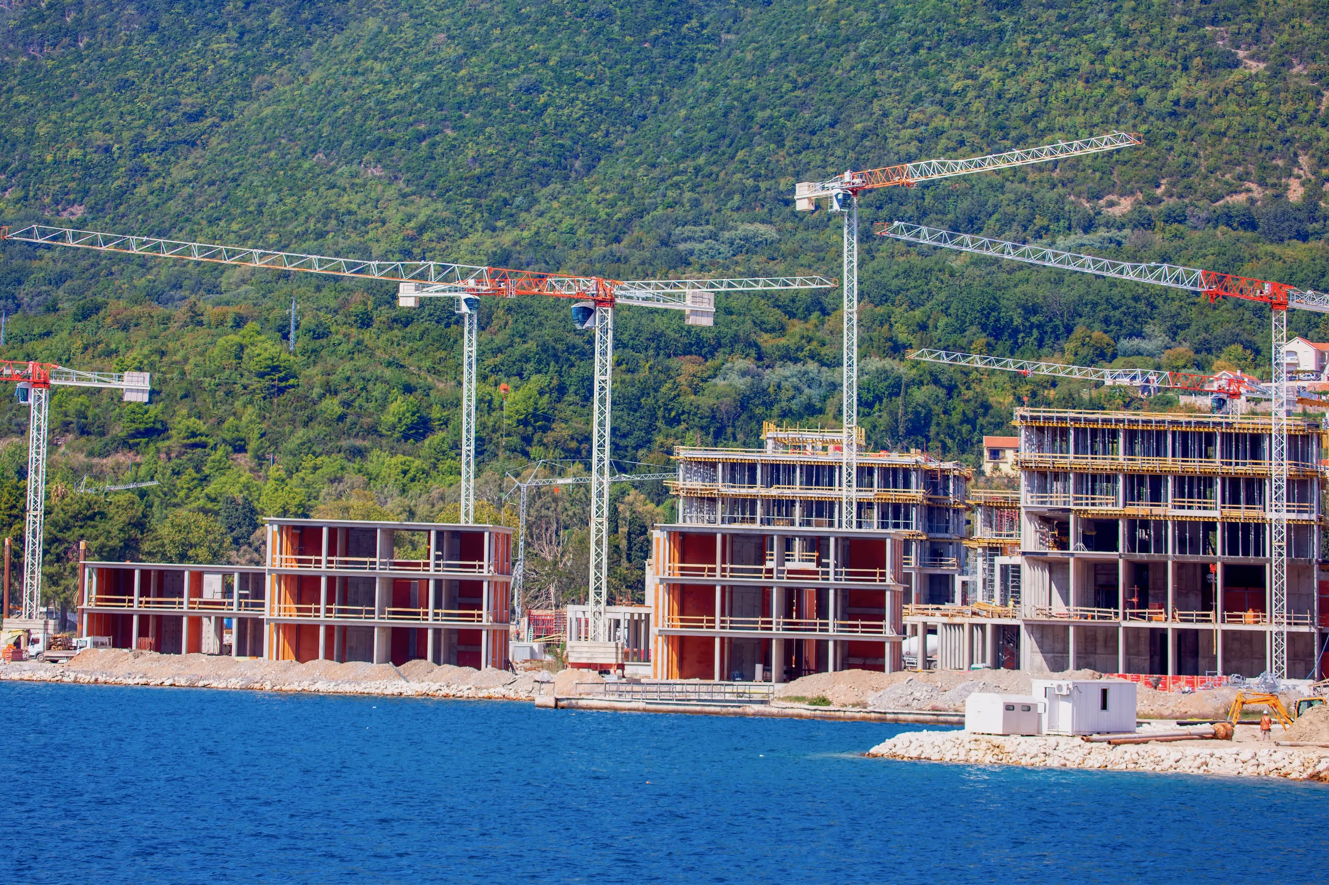 Montenegro waterfront construction development - property permits and legalisation