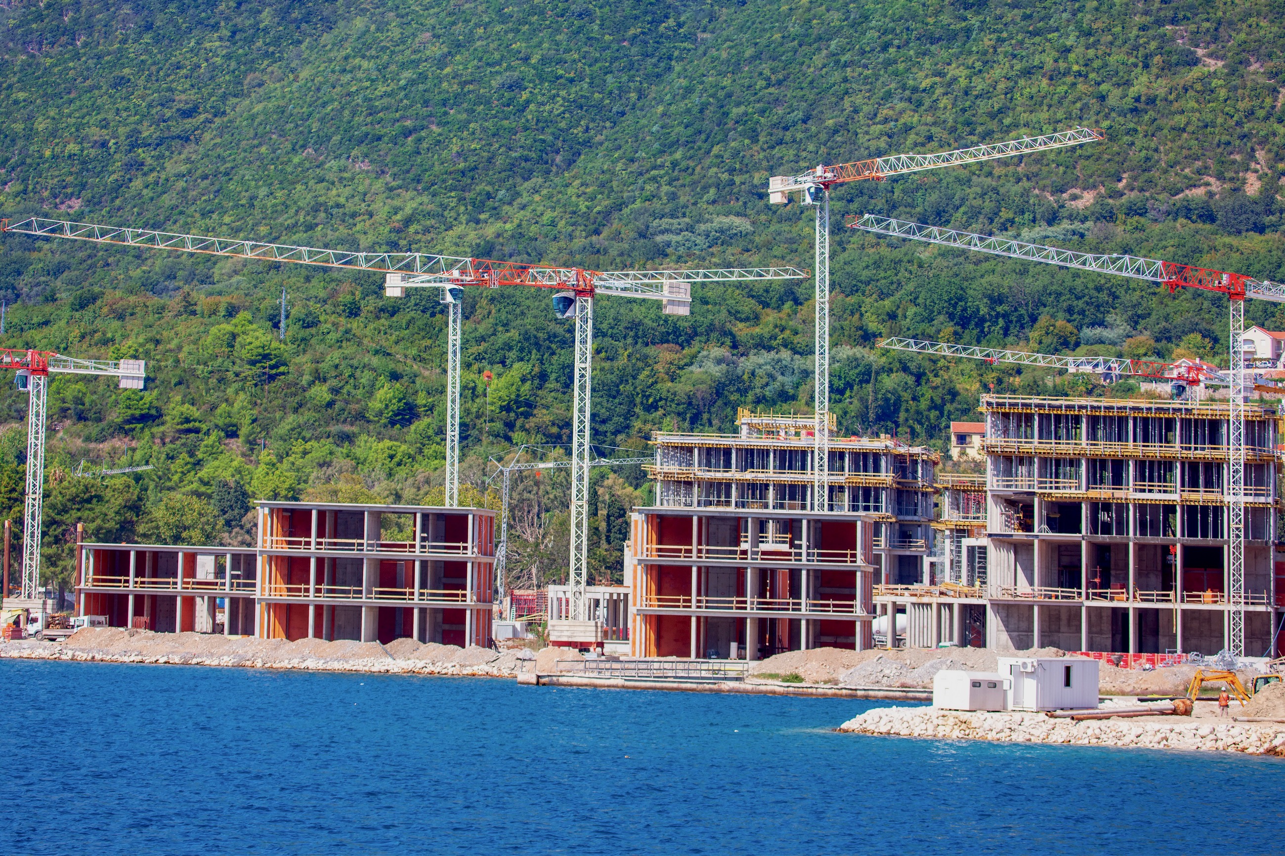 Montenegro waterfront construction development - property permits and legalisation