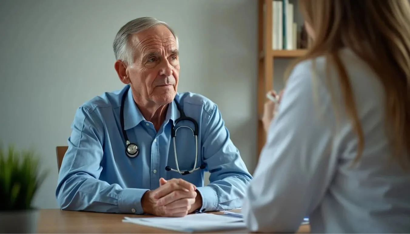 Veteran accessing healthcare services through DVA compensation benefits.