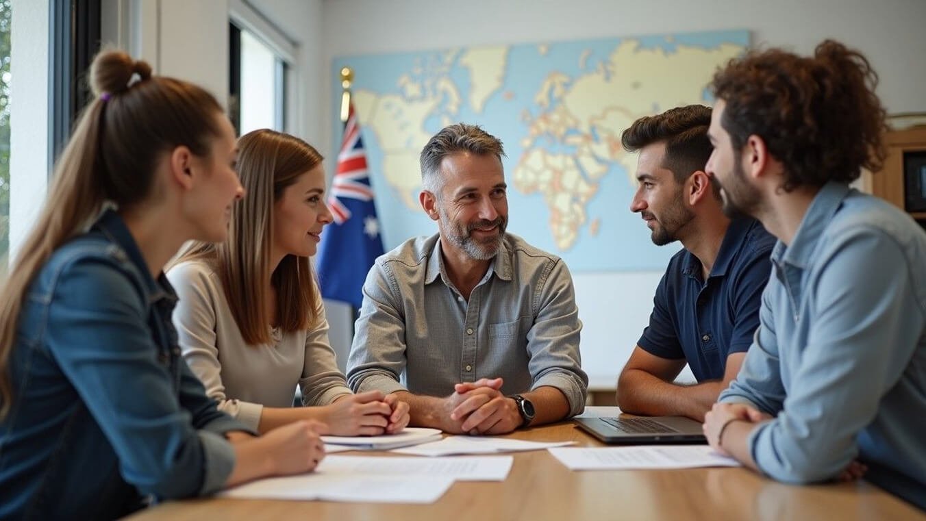 Veterans meeting with housing support coordinator for disability accommodation assistance.