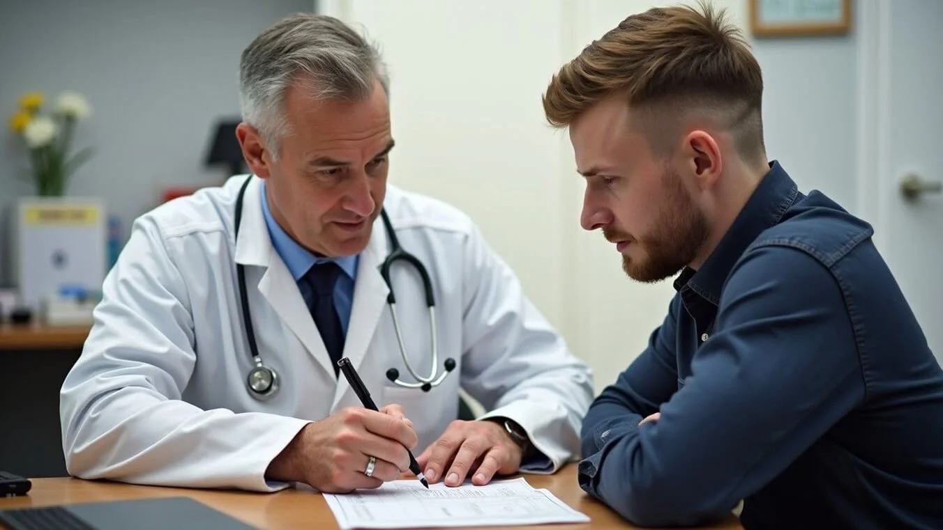A GP completing a DVA medical certificate for a veteran’s incapacity claim.