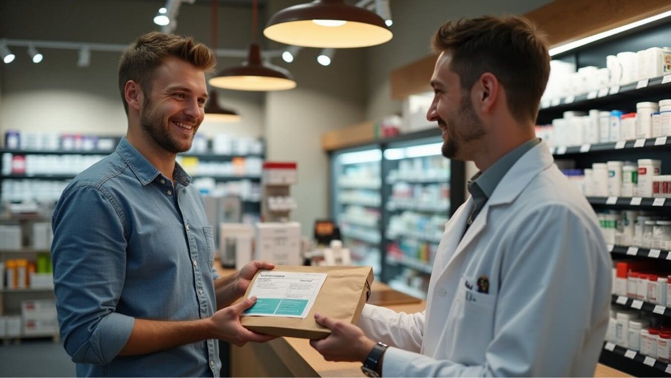 A veteran in Western Australia receiving subsidised prescription medication from a pharmacist under the Pharmaceutical Benefits Scheme (PBS).