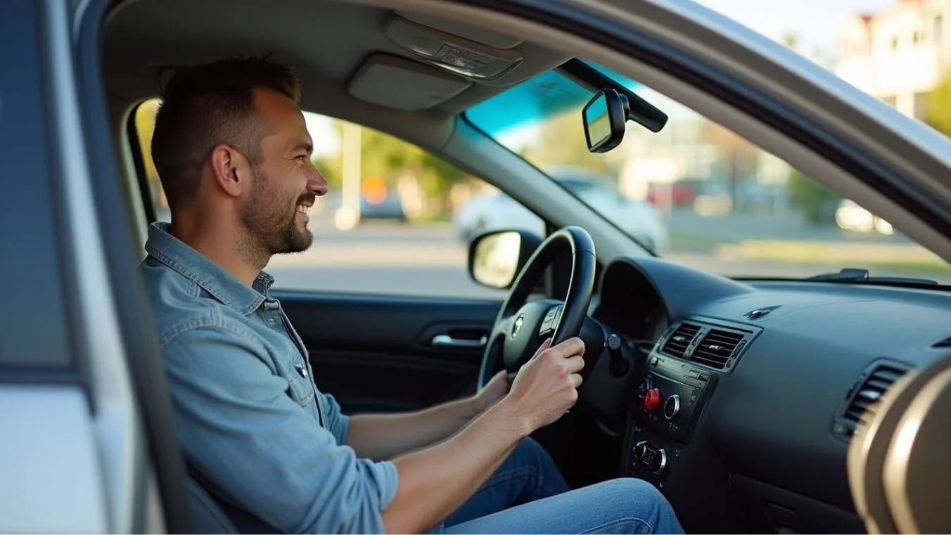 Australian veteran using accessibility modifications in a vehicle, highlighting the support of TPI Gold Card benefits for disability needs.