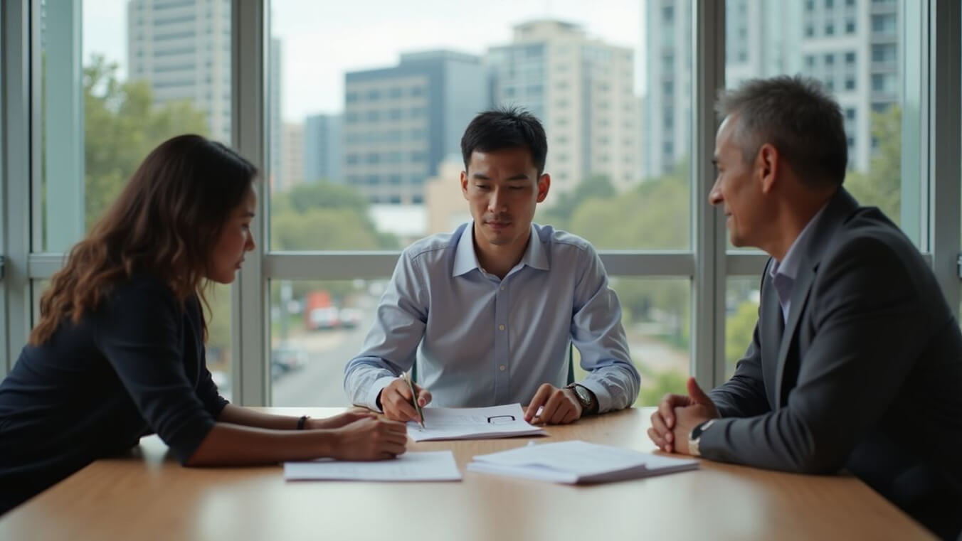 Diverse team of graduates discussing policy work during a DVA Graduate Program rotation in Canberra.