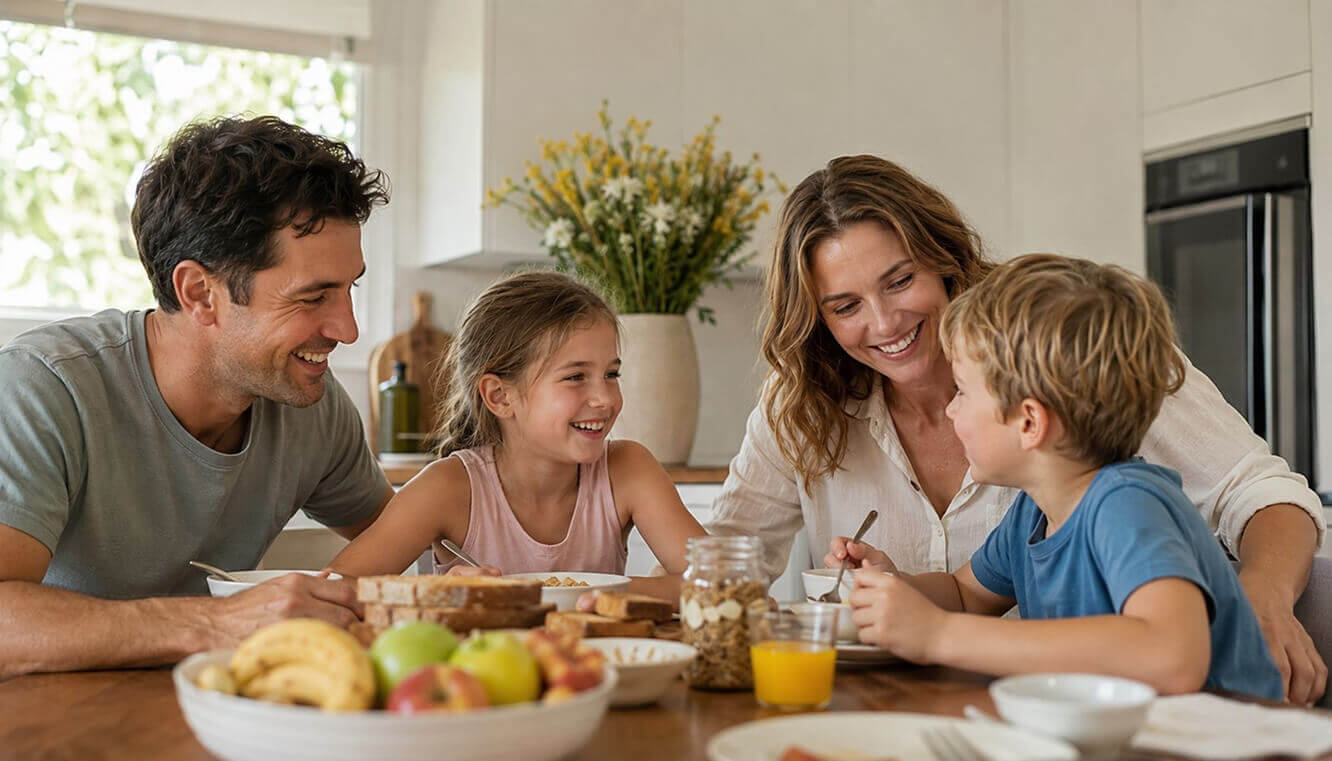 Young veteran family enjoying time together after accessing DVA family support.