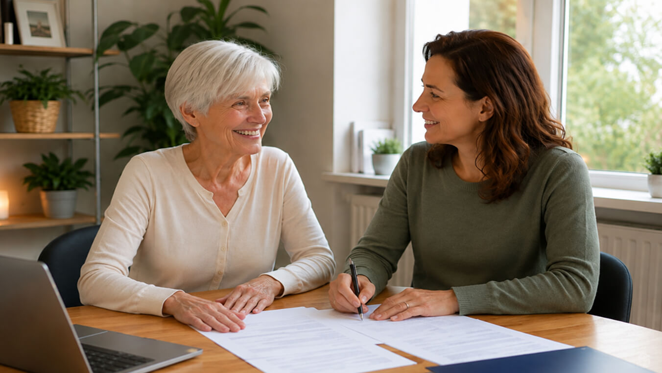 Family member helping a widowed partner work through DVA claim options after the 2026 changes.