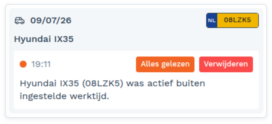 Meldingen: Een melding lezen (screenshot uit de handleiding, pagina 77)