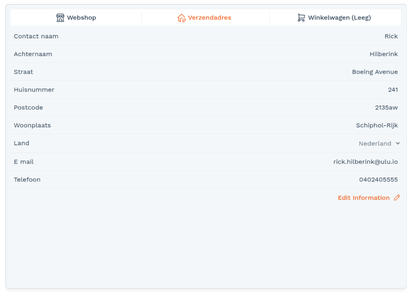 Mijn omgeving: Webshop (screenshot uit de handleiding, pagina 149)
