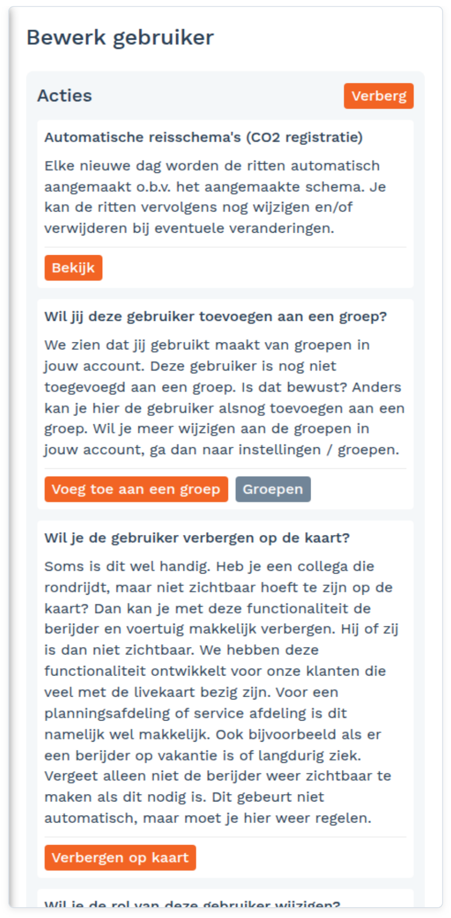Gebruikers: Een gebruiker bewerken (Acties) (screenshot uit de handleiding, pagina 94)