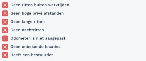 De zeven controlepunten van een steekproef in Cartracker