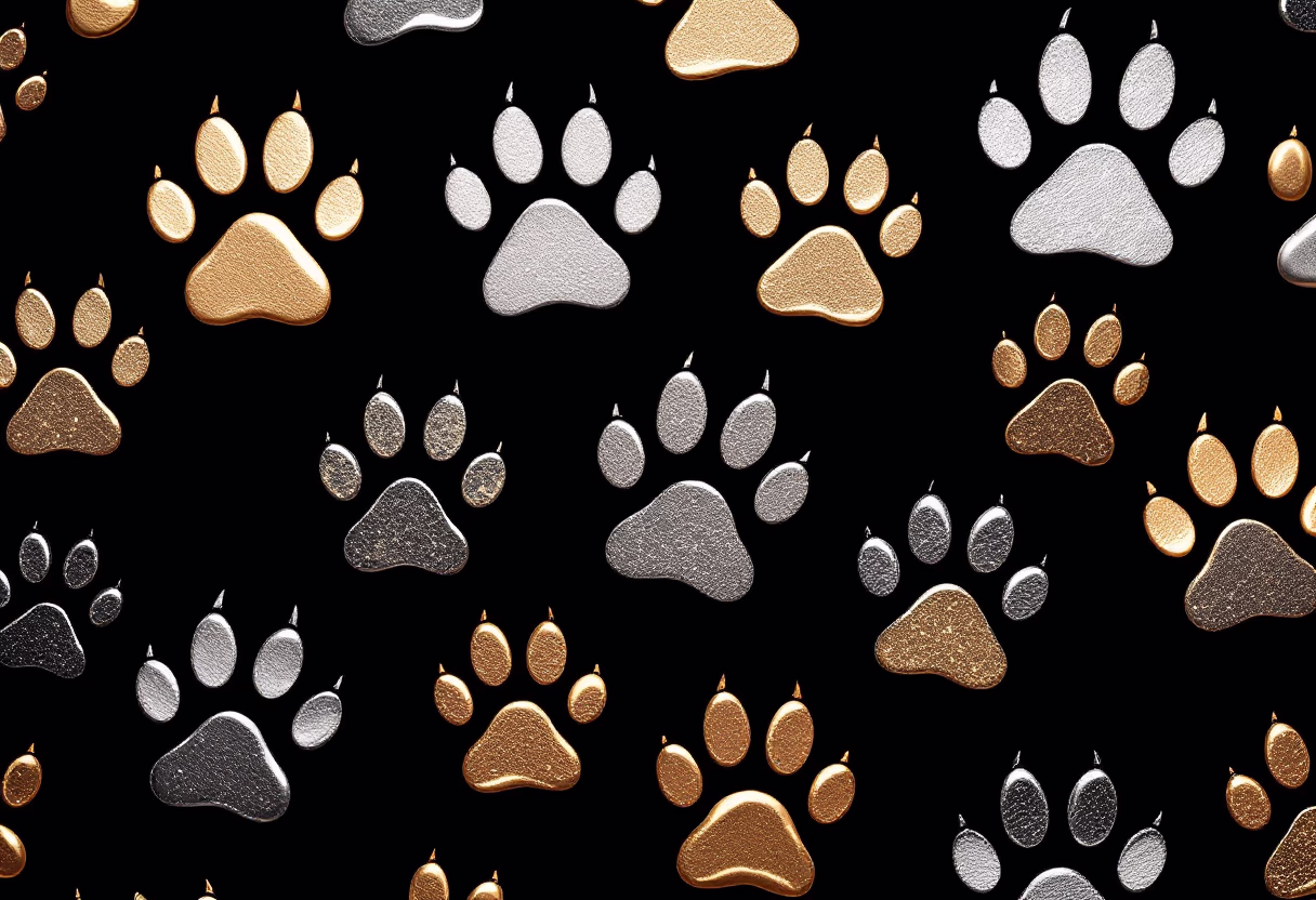 [background image] of a paws pattern (for a pet store)