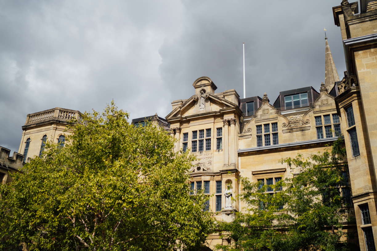 historic facade of the Oriel College building