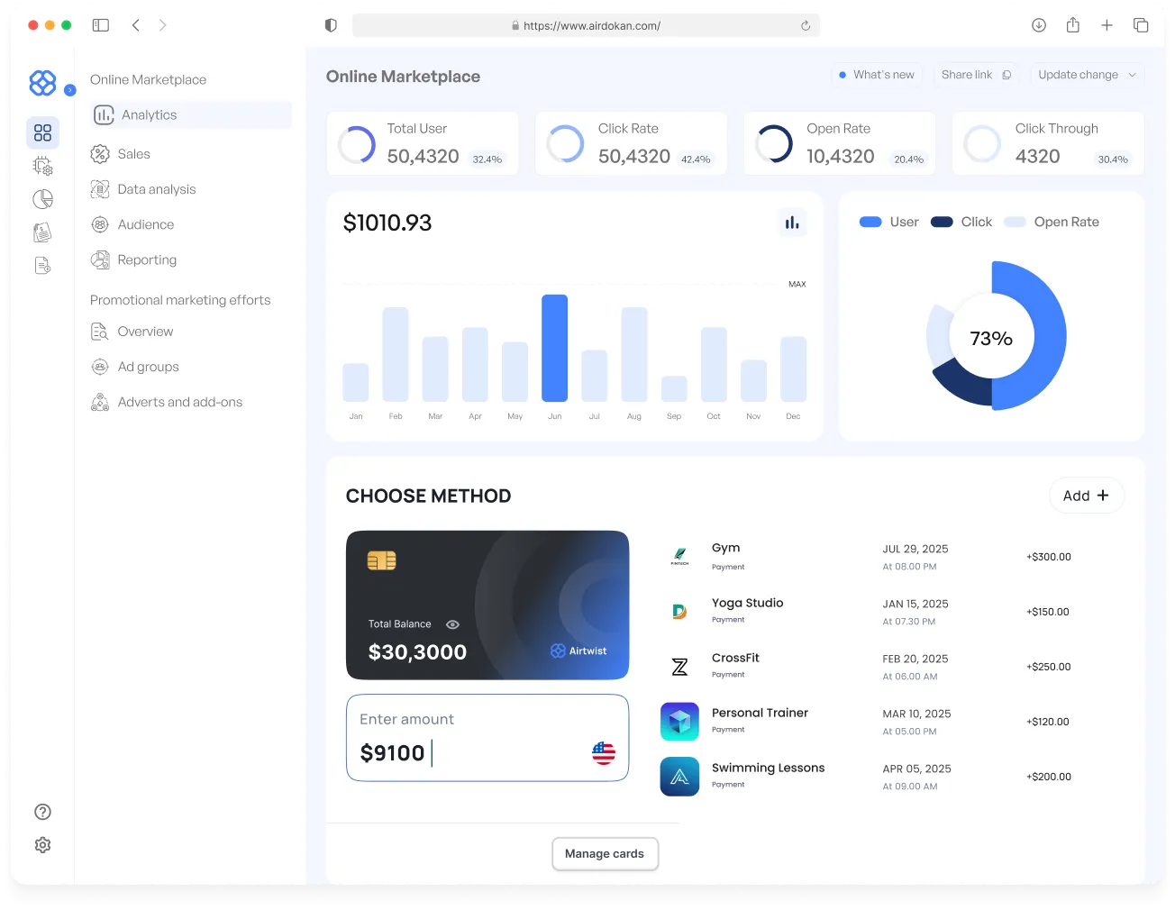 AirTwist webflow template image