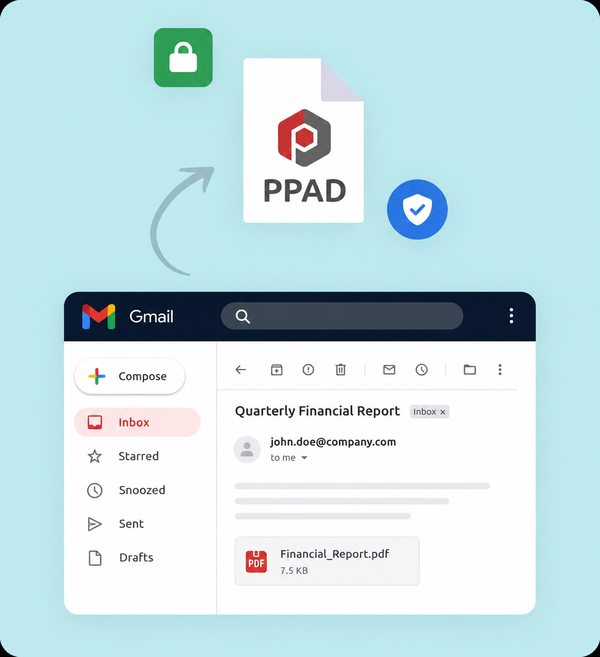 PPAD file stays protected during download and distribution