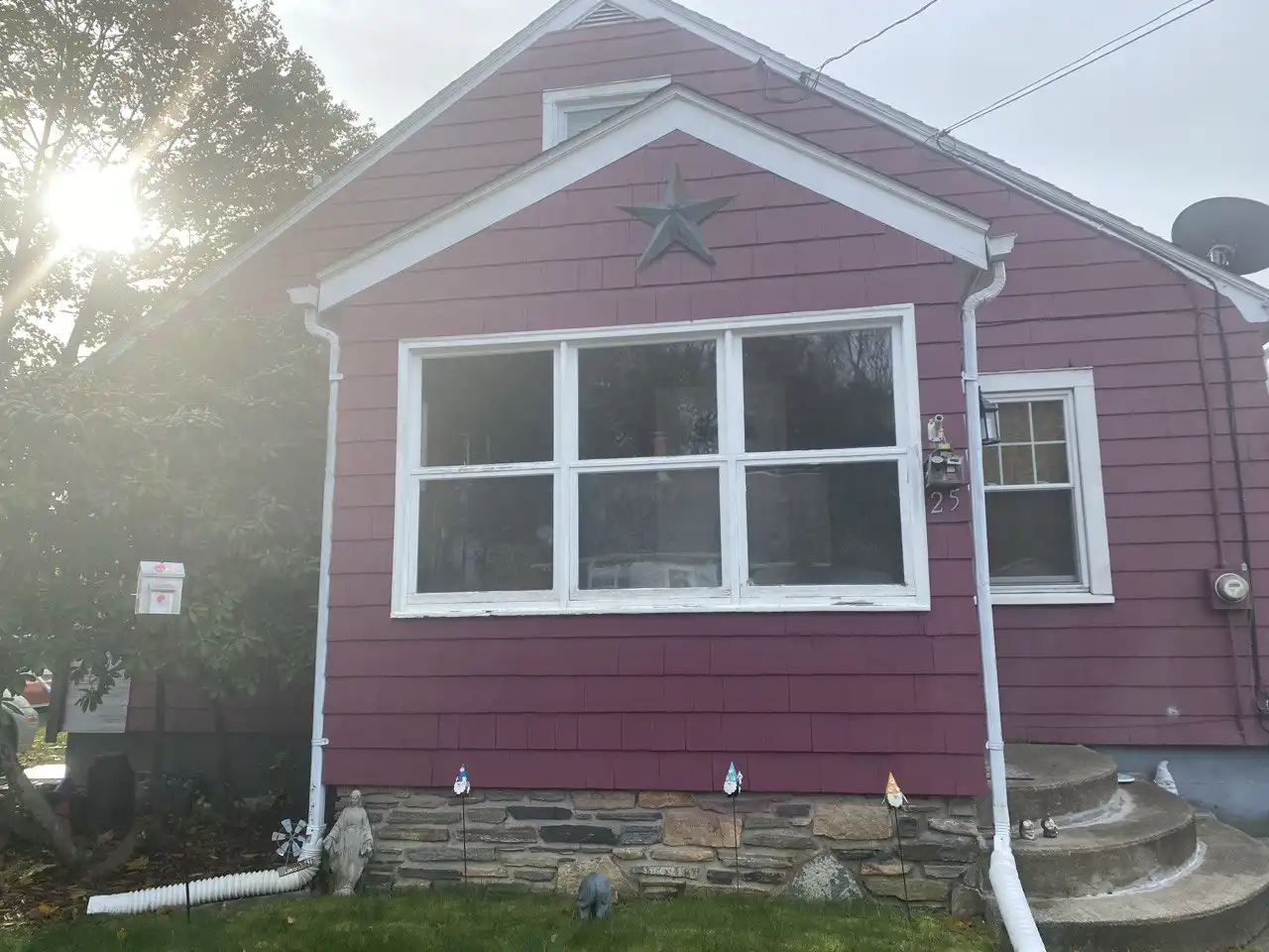 home before siding replacement