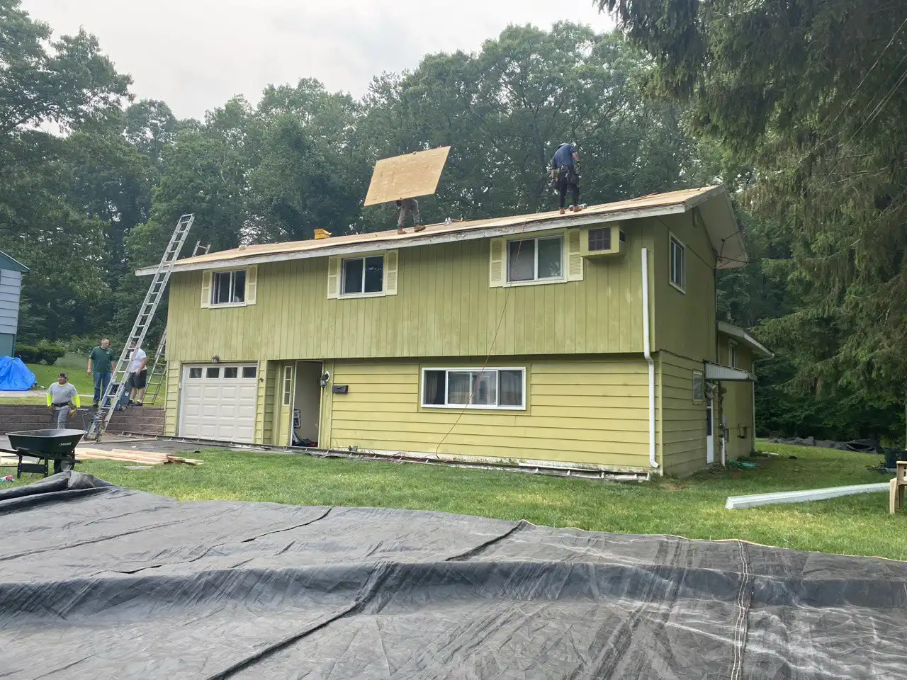 home before siding replacement