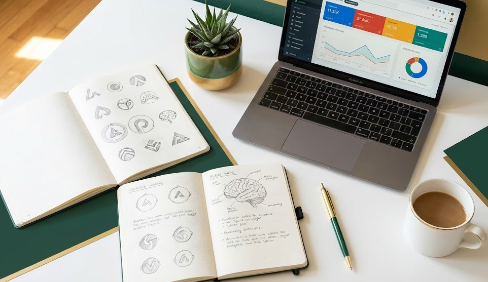 bustling office environment for a social media and communication company