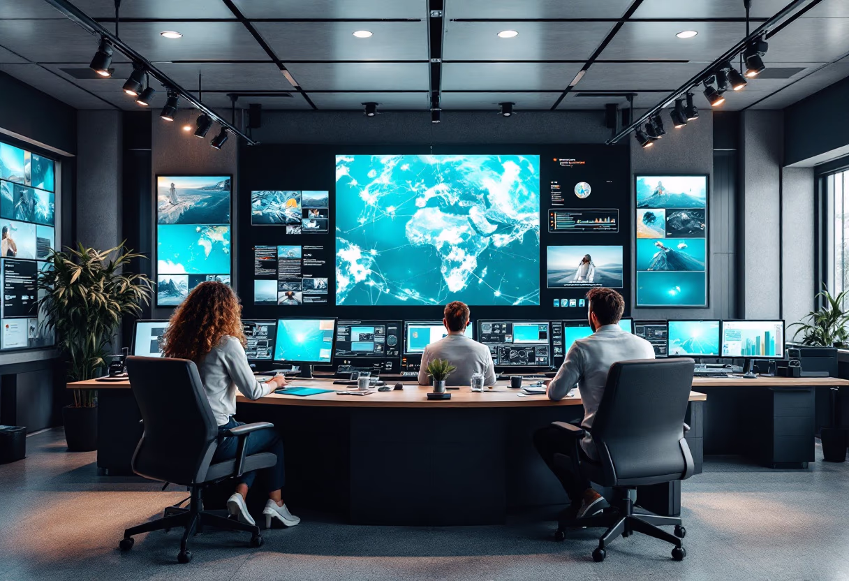 image of mission control room (for a space tech)