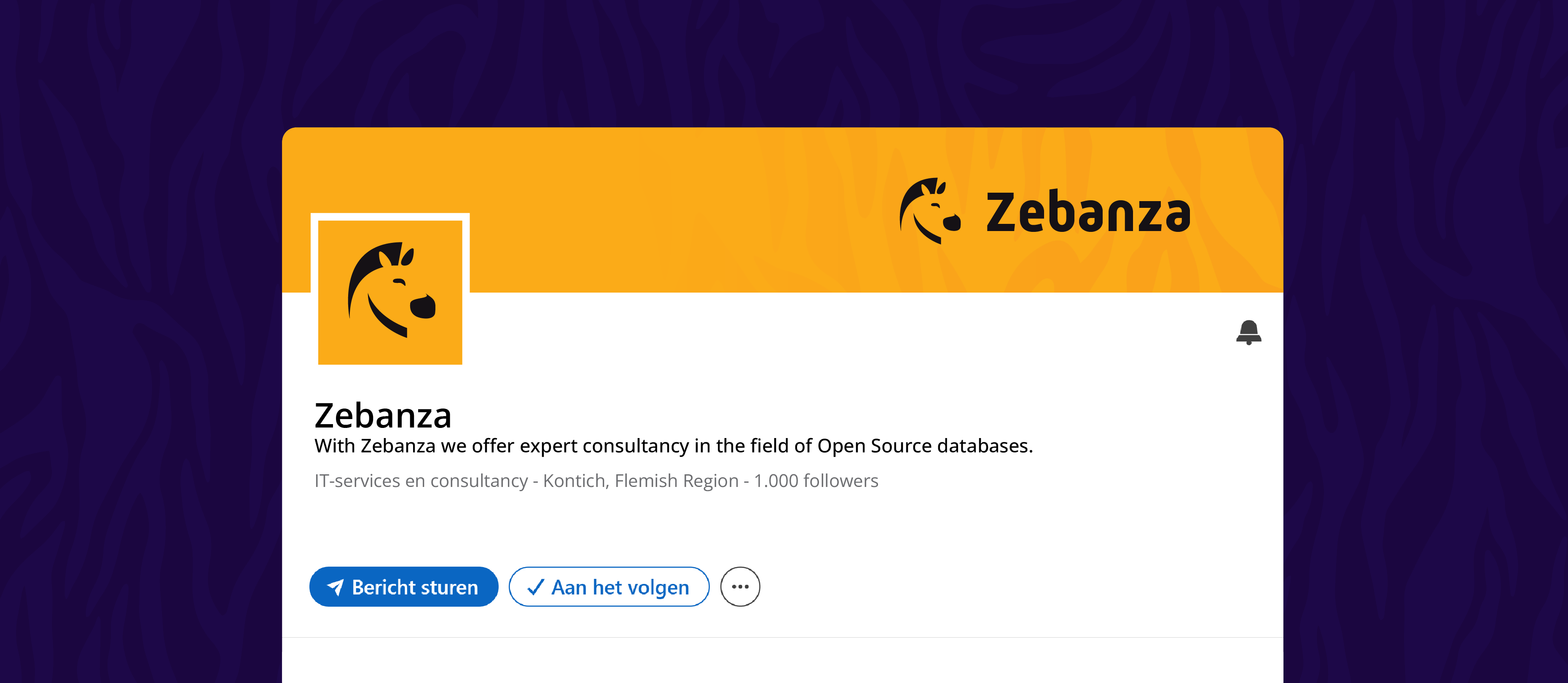 Mockup of one of Zebanza's LinkedIn posts with a relevant visual and the cirresponding social copy.