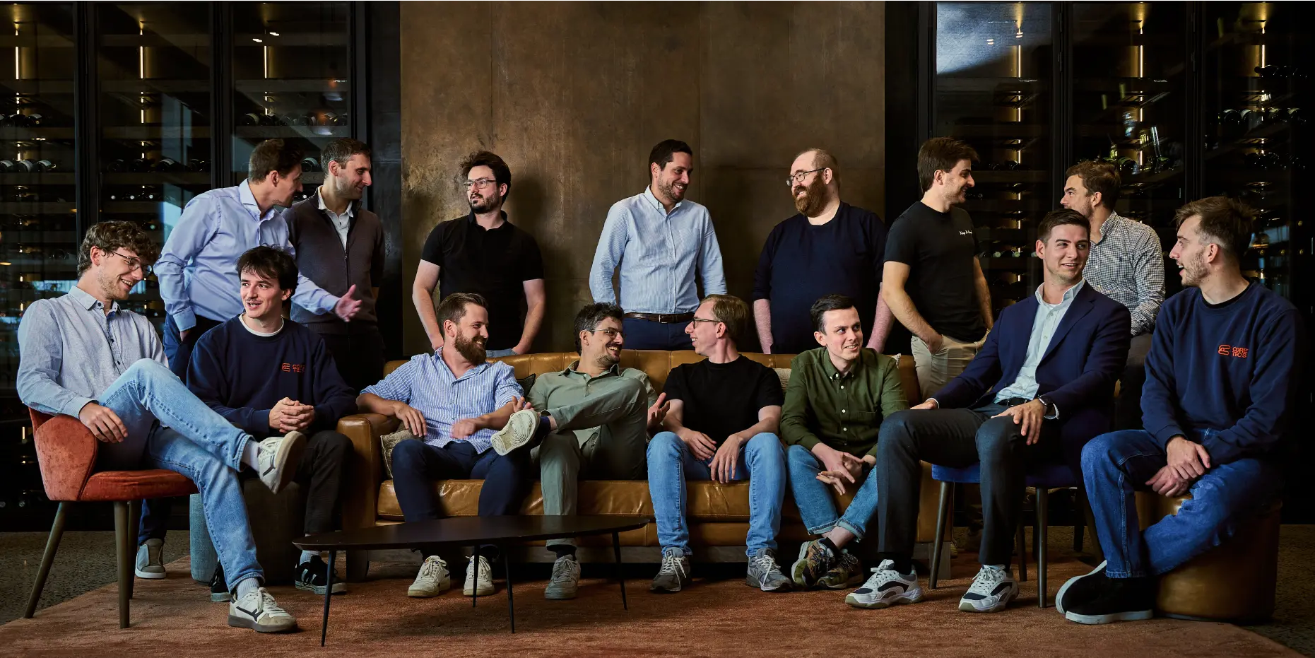 Team photo of the entire Coretecs team taken in December 2025.