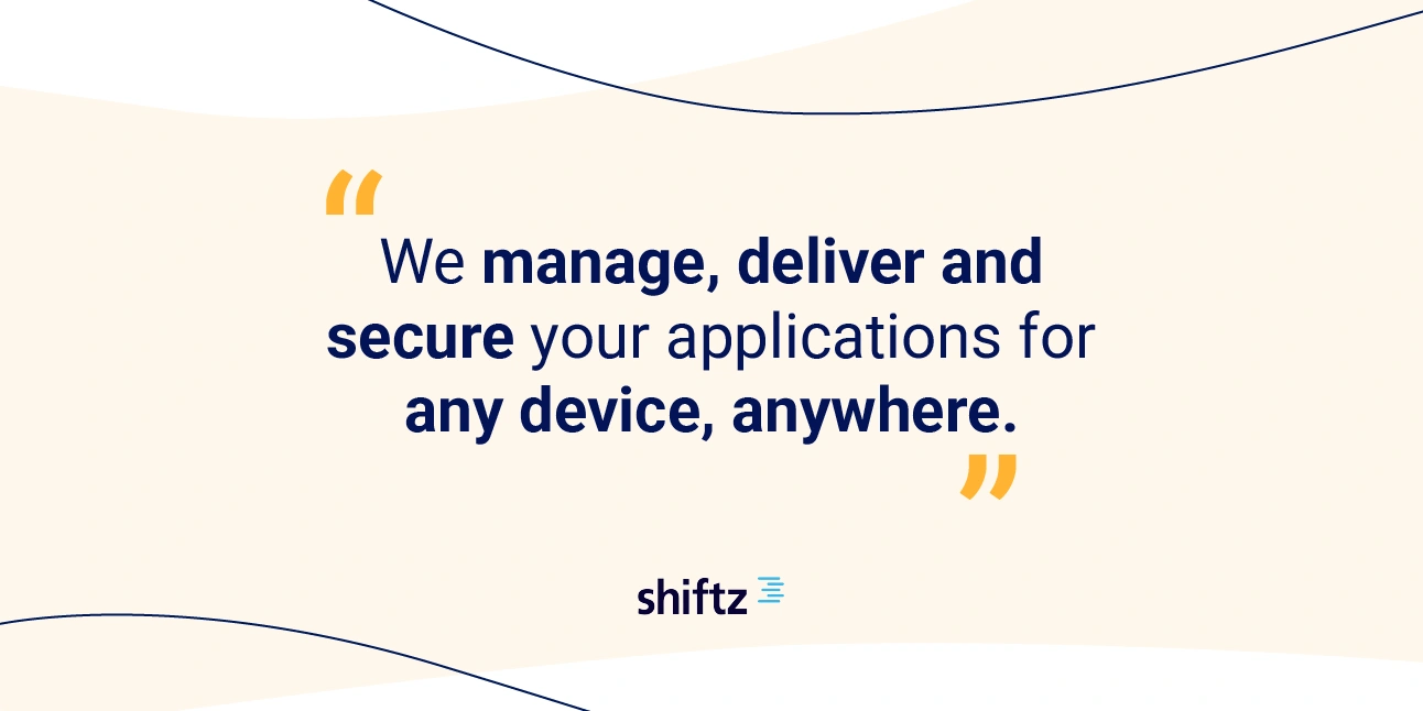 Quote template made in Canva, filled in with text against a beige background.