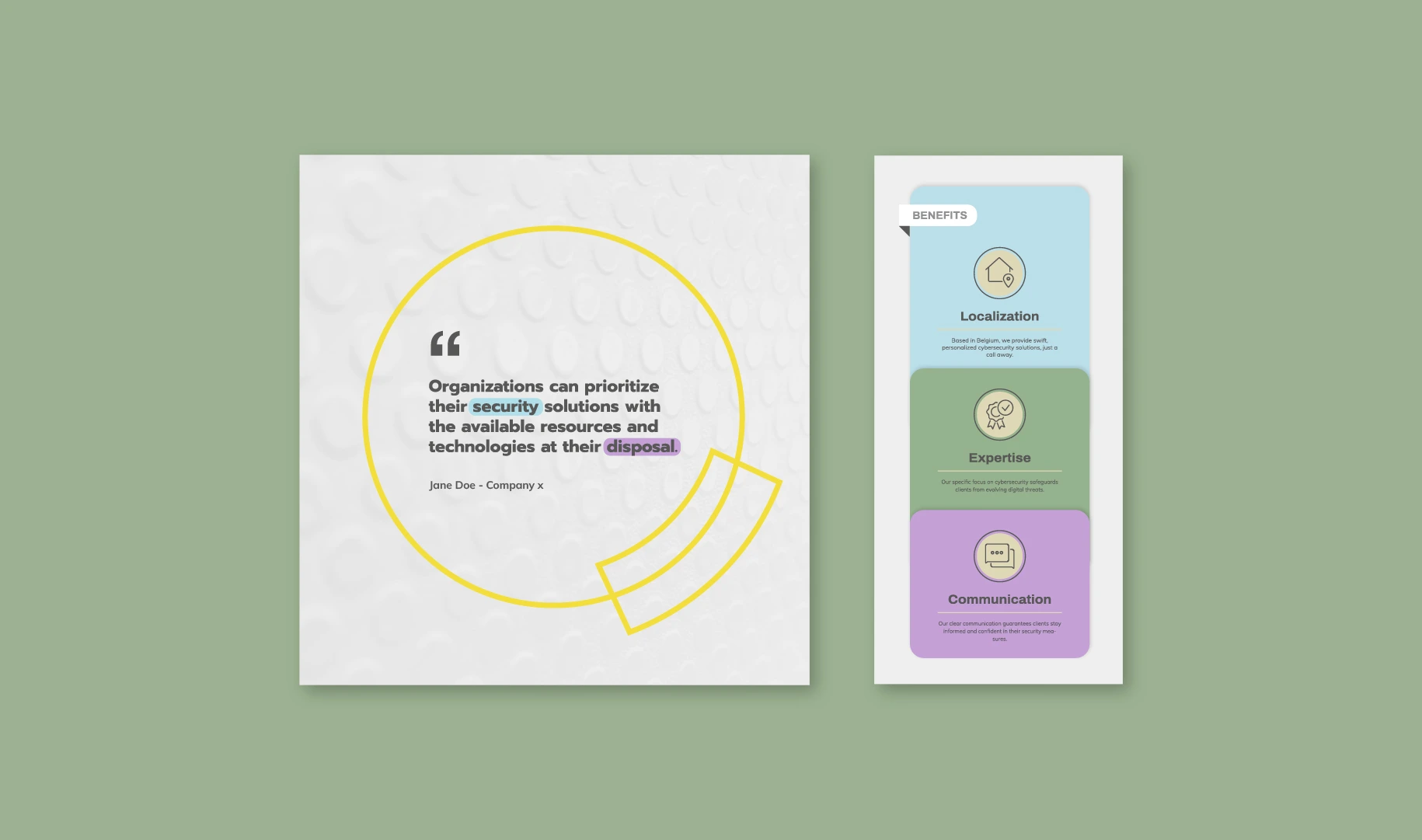 Sections of one of Orlox' whitepapers with a quote and layered approach.