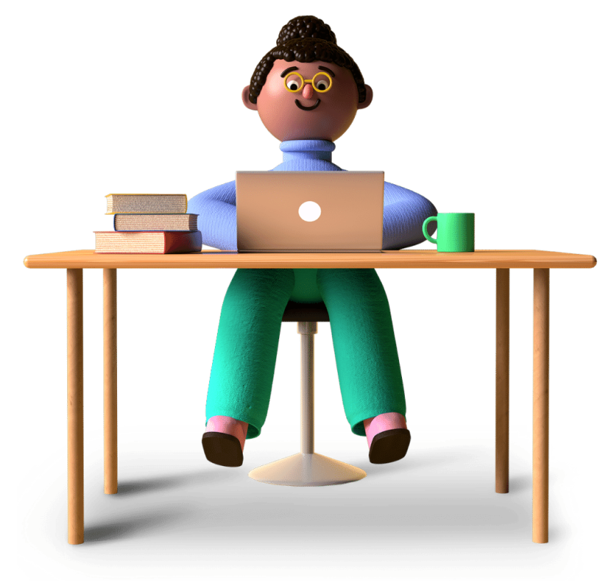 Girl in Desk