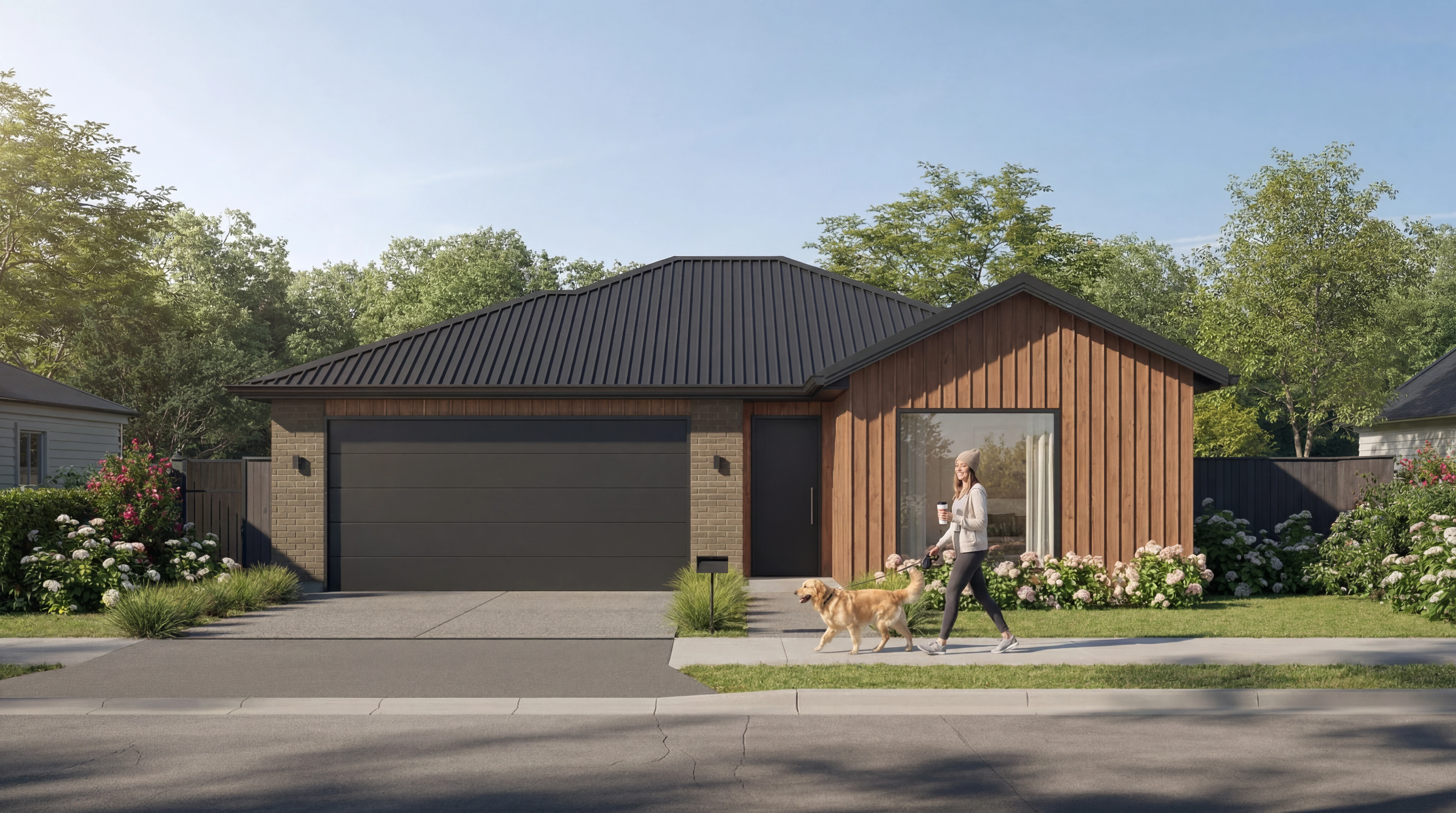 New-build homes render