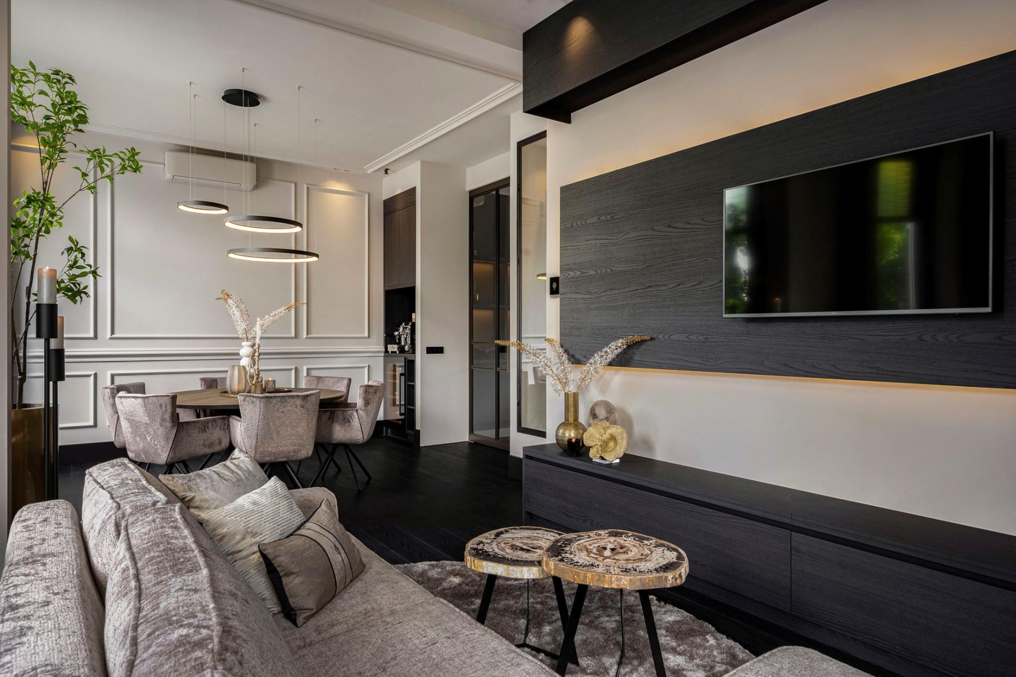 Interieurbeeld 4 uit project 'Een hotelchique villa' in Bussum door Kötter Studio