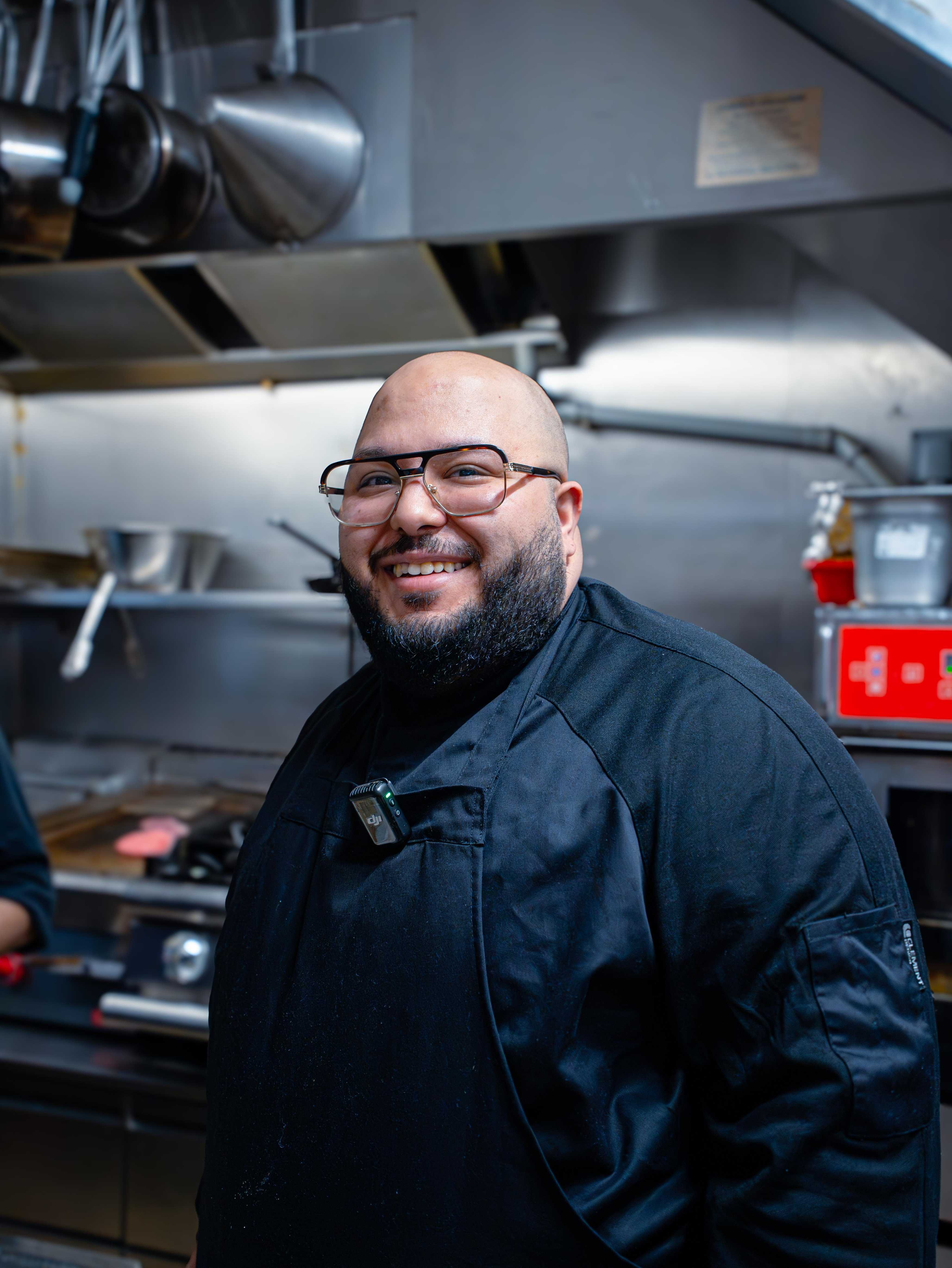 image of kitchen during service (for a fine dining restaurant)