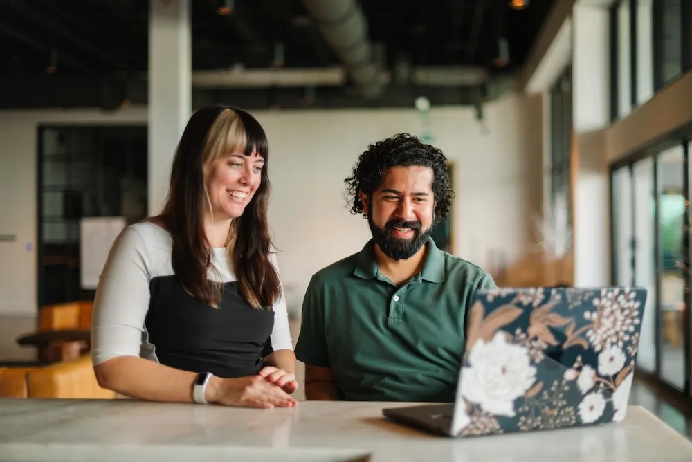 Barrena Branding team members collaborating on a project