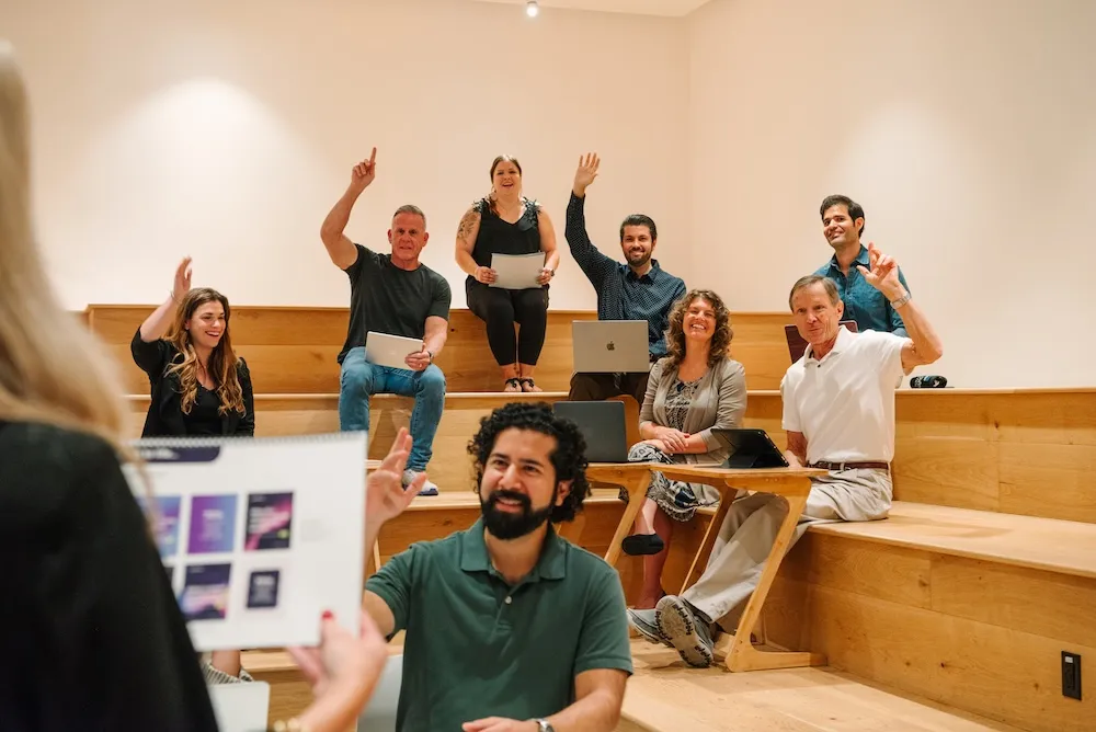 Barrena Branding team during a meeting