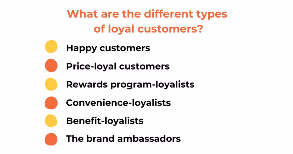 the 6 types of loyal customers
