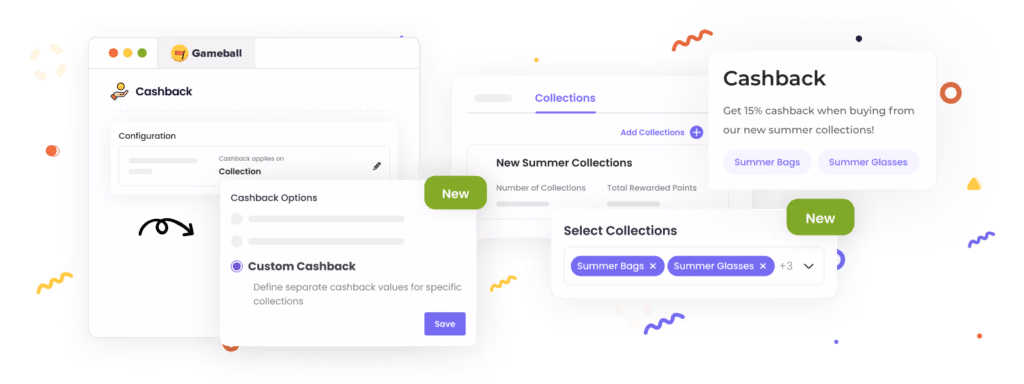 Different Cashback values for different collections