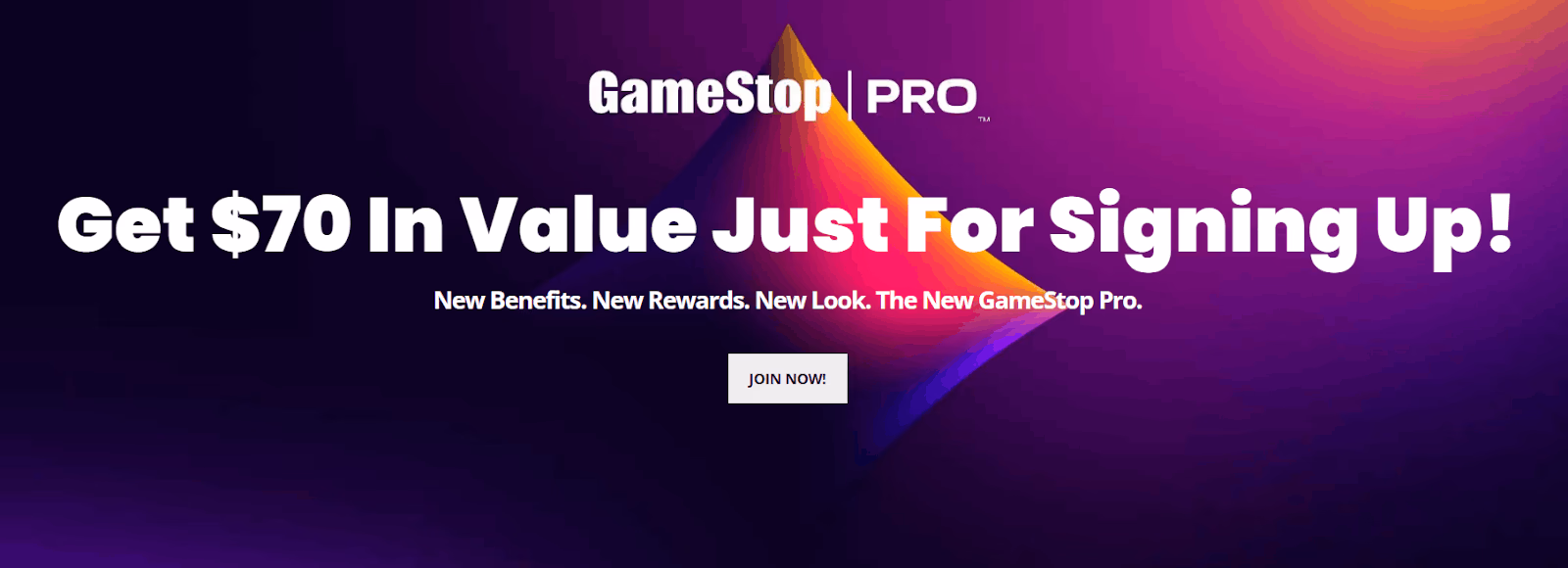 GameStop Pro offer: Get $70 in value just for signing up, with new benefits, rewards, and look.