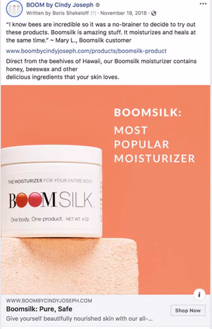Social Media Advertising Example