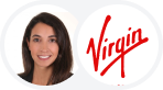 Oval graphics show Virgin Unite's CEO, Jean Oelwang, and the Virgin Unite logo, bright red on white.