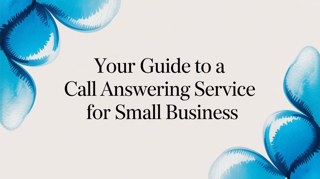 Your Guide to a Call Answering Service for Small Business