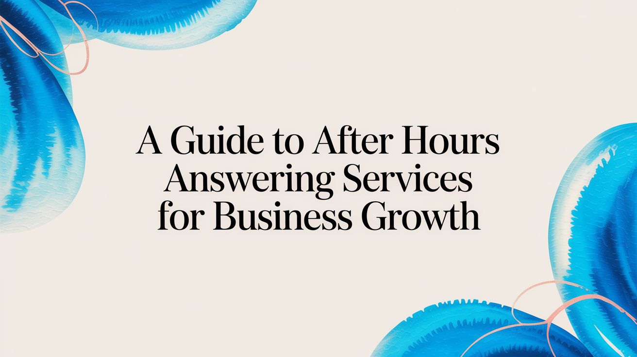 A Guide to After Hours Answering Services for Business Growth