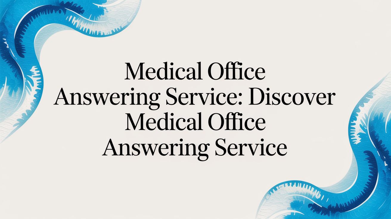 Medical Office Answering Service: Discover medical office answering service