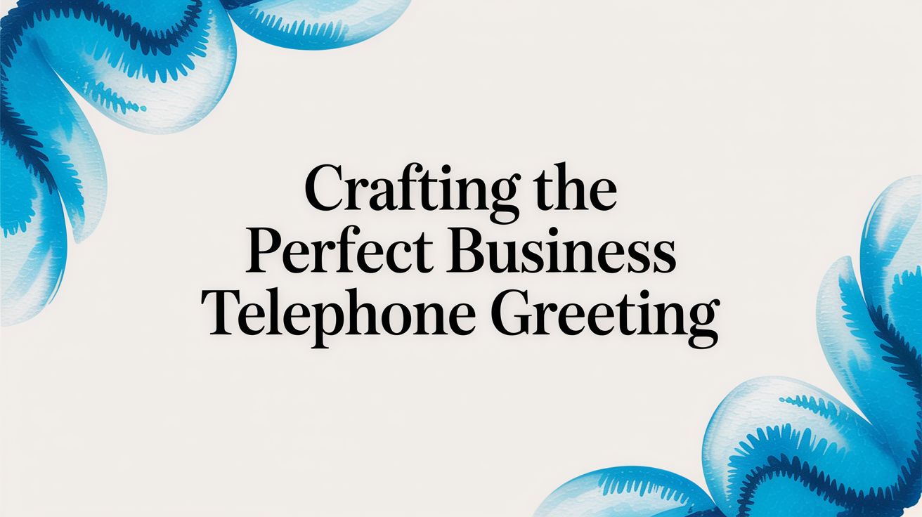 Crafting the Perfect Business Telephone Greeting