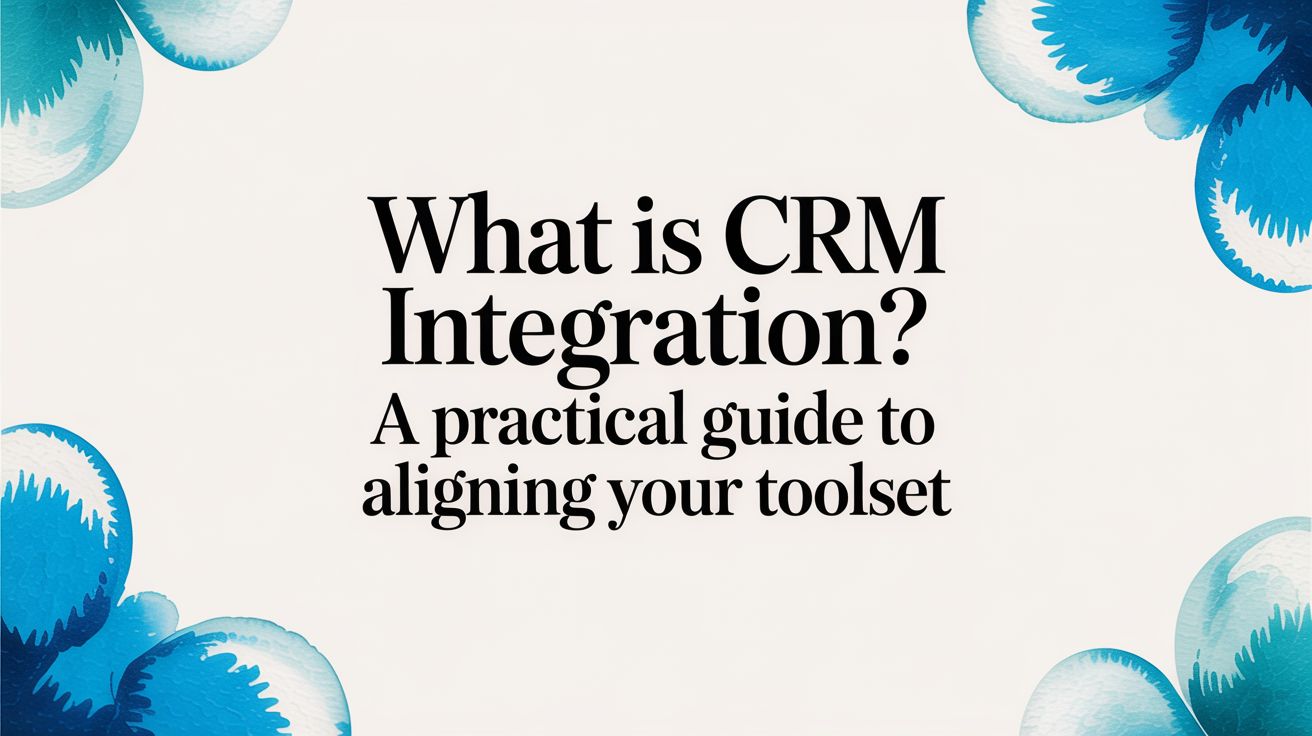 What is crm integration? A Practical Guide to Aligning Your Toolset