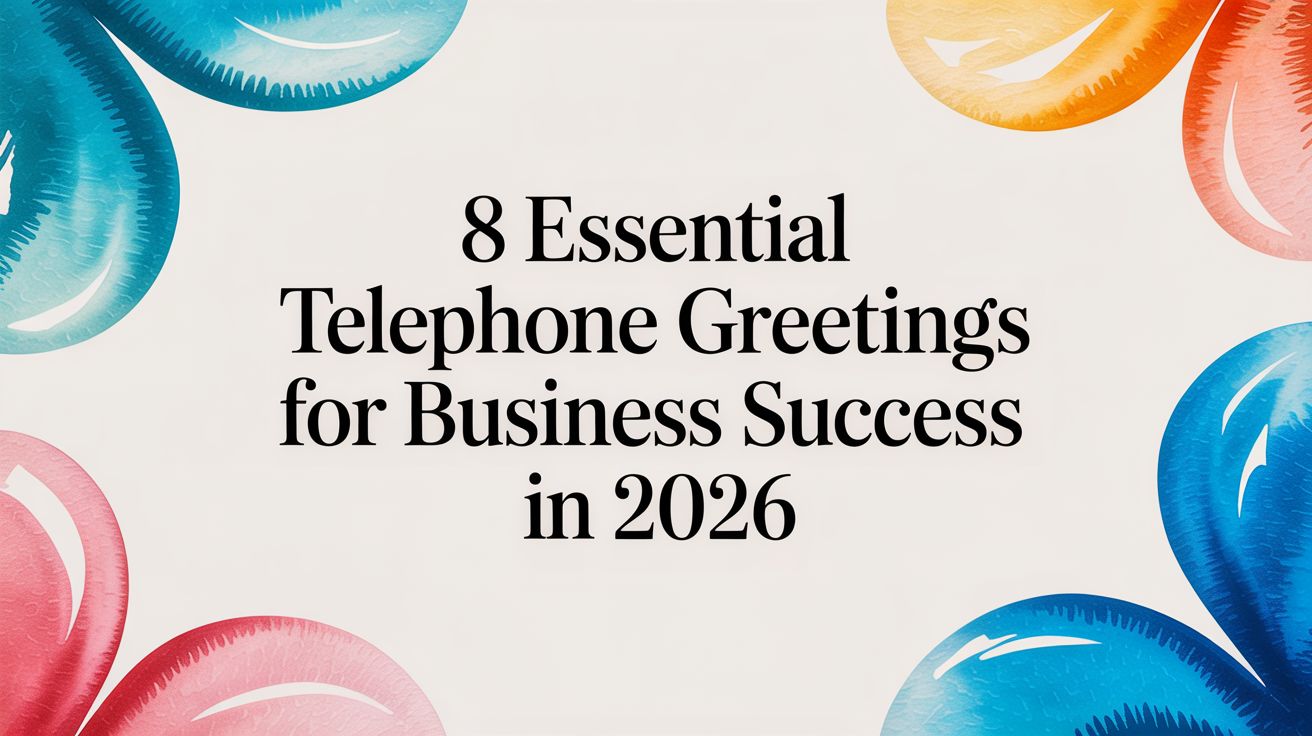 8 Essential Telephone Greetings for Business Success in 2026