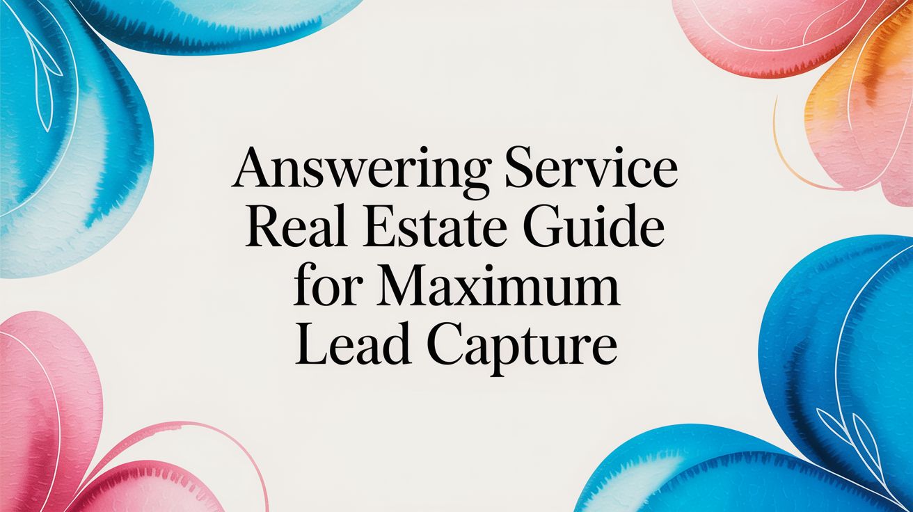 Answering Service Real Estate Guide for Maximum Lead Capture