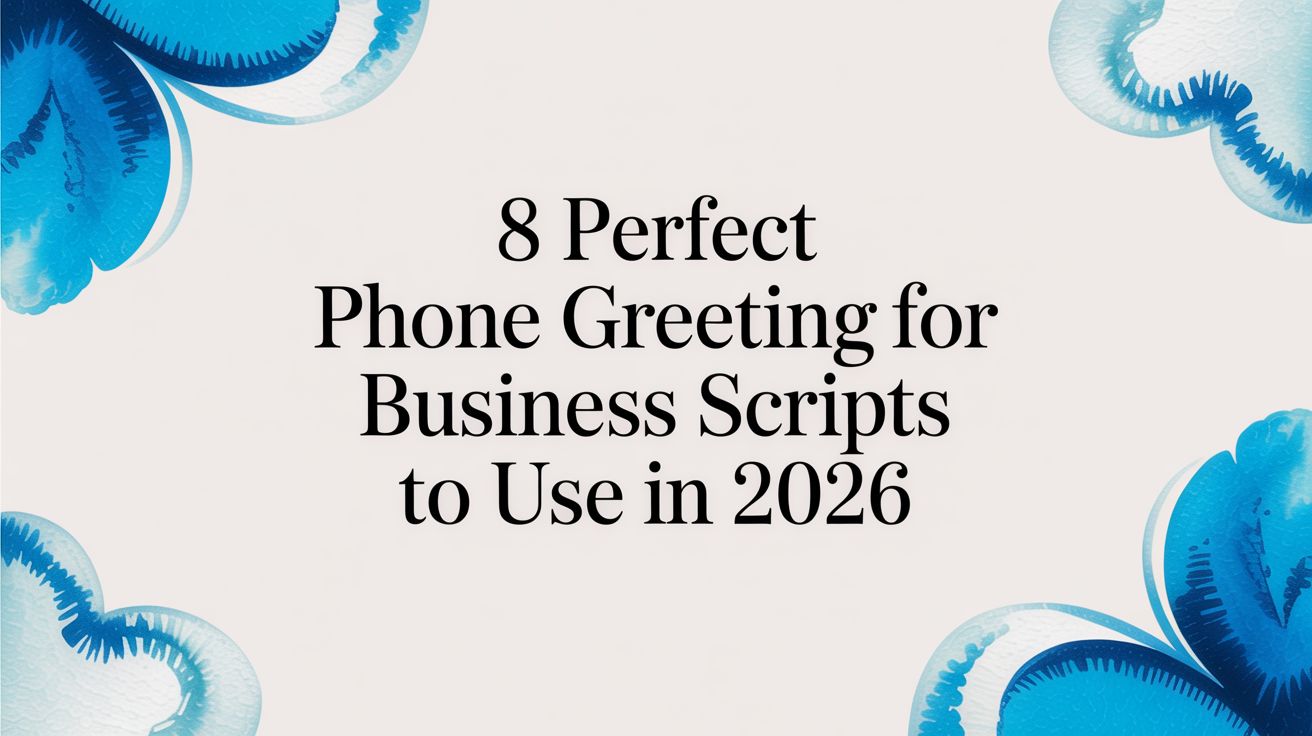 8 Perfect Phone Greeting for Business Scripts to Use in 2026