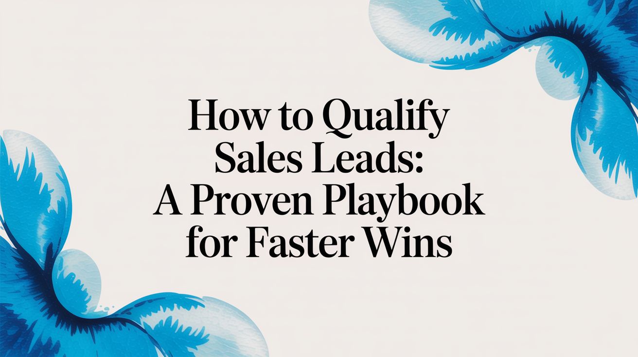 How to Qualify Sales Leads: A Proven Playbook for Faster Wins