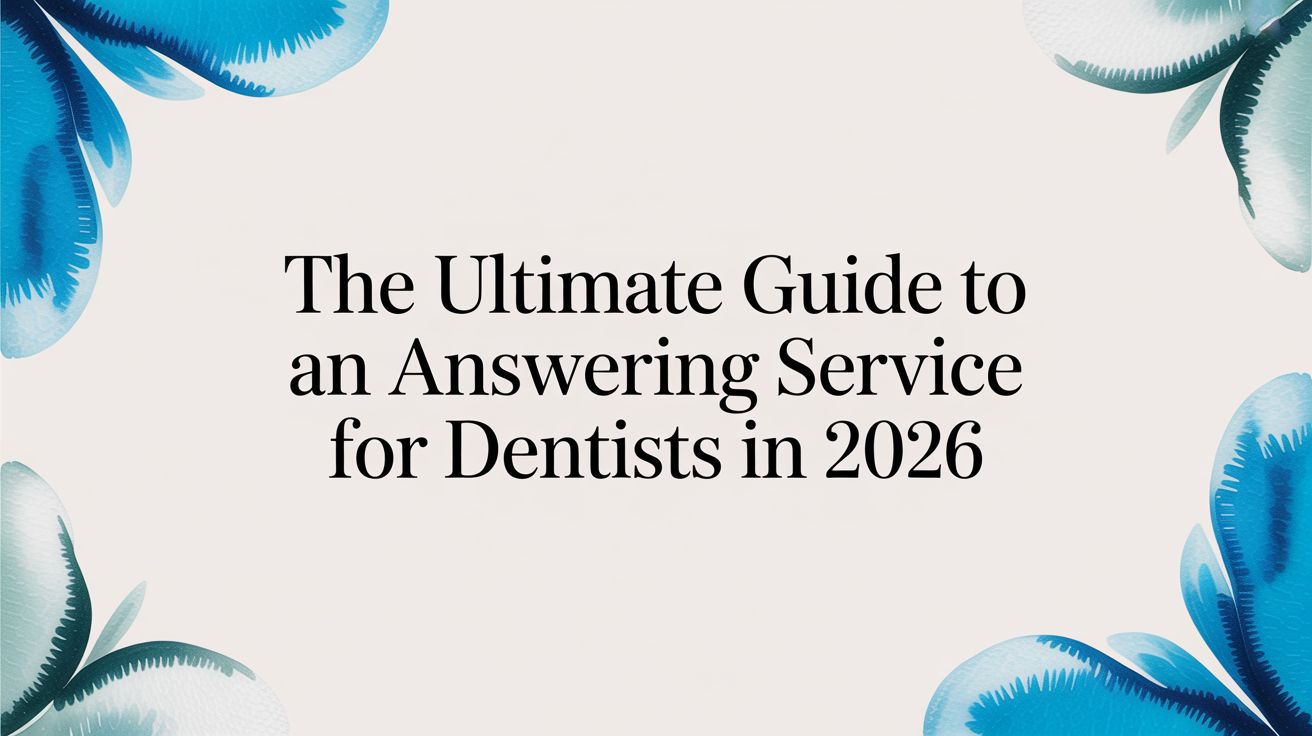 The Ultimate Guide to an Answering Service for Dentists in 2026