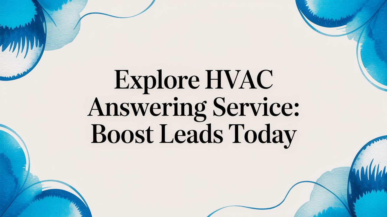 Explore hvac answering service: Boost Leads Today