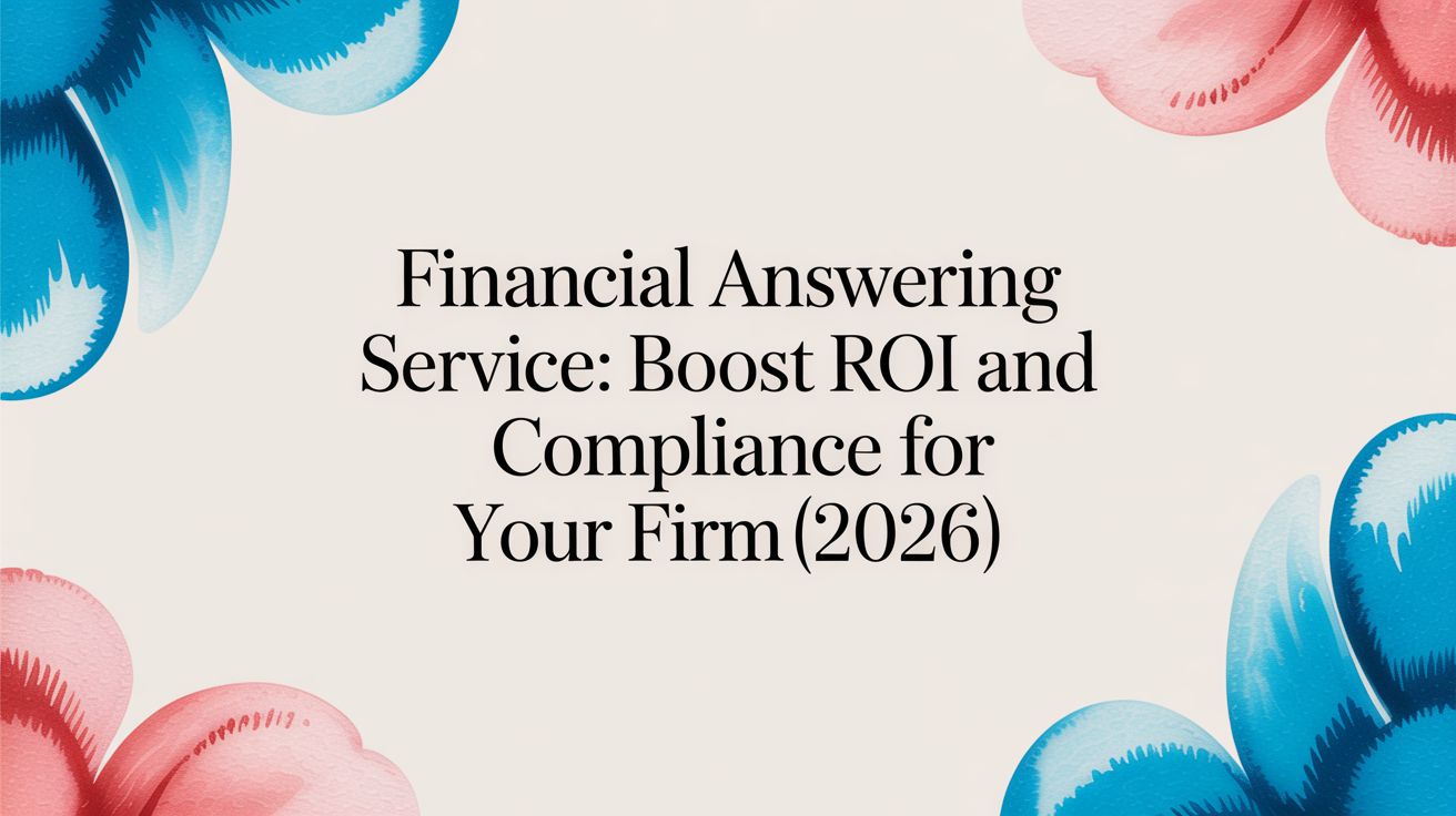 Financial Answering Service: Boost ROI and Compliance for Your Firm (2026)